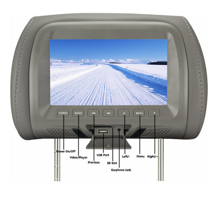 OEM 12V Kafalık LCD Ekran 800x480 RGB Araba Arka Koltuk için Ekran