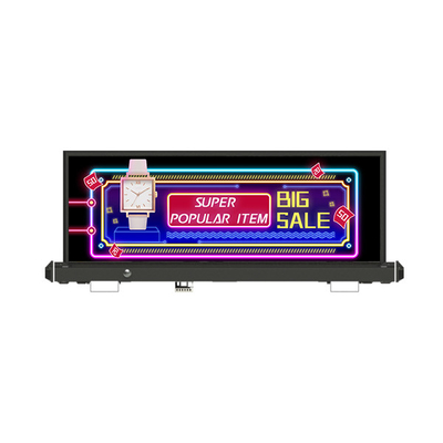 Dış Mekan LED Reklam Ekranı P2.5 Taksi Çatı LED Ekranı Hava Koşullarına Dayanıklı