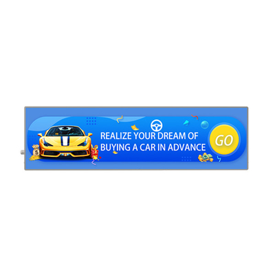 ODM P2.7 Şeffaf SMD Araba Arka Cam LED Ekran Reklam Ekranı 936 * 250mm
